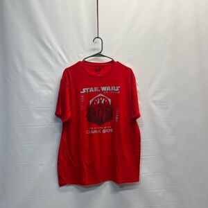 Star Wars Dark Side Graphic T-Shirt Red Kylo Ren XL